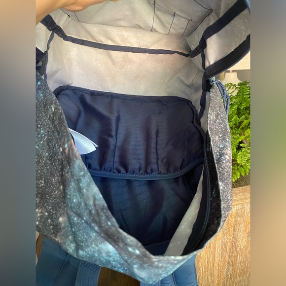 Vintage Jansport Classic Galaxy Backpack Large Student Bag Blue Y2K Backpack - Picture 11 of 14